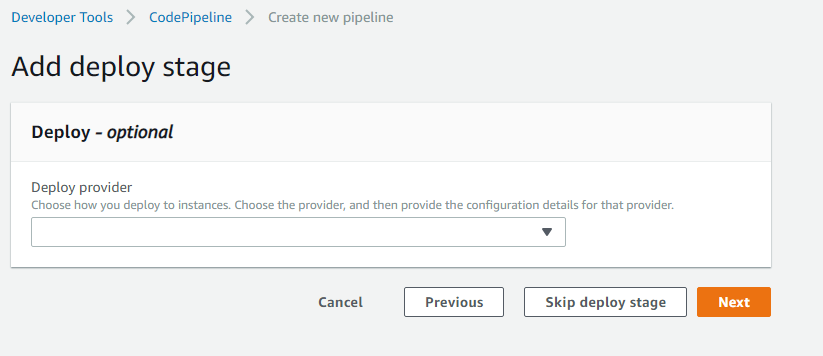 Set up the deploy provider